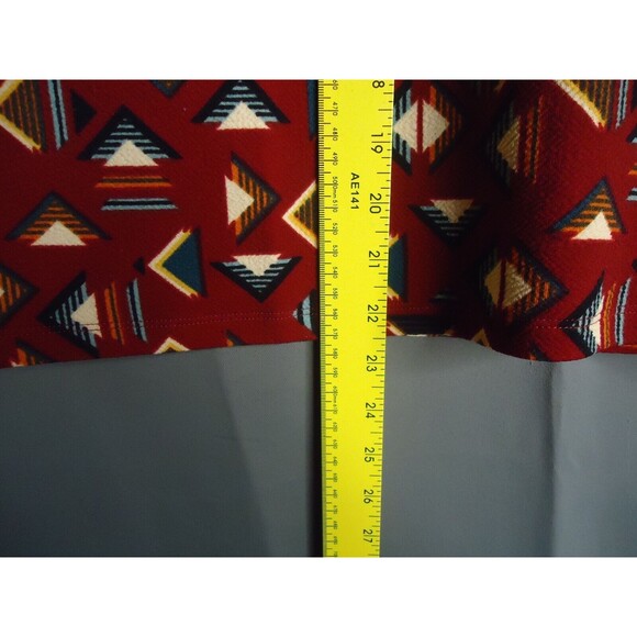 LuLaRoe Cassie Pencil Skirt Stretch Colorful Multicolored Triangle Print Med - Picture 5 of 6